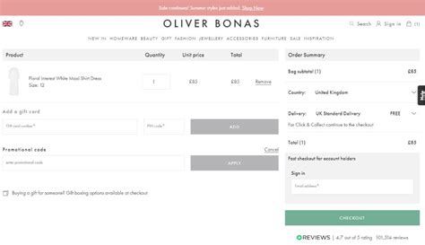 oliver bonas discount code uk.